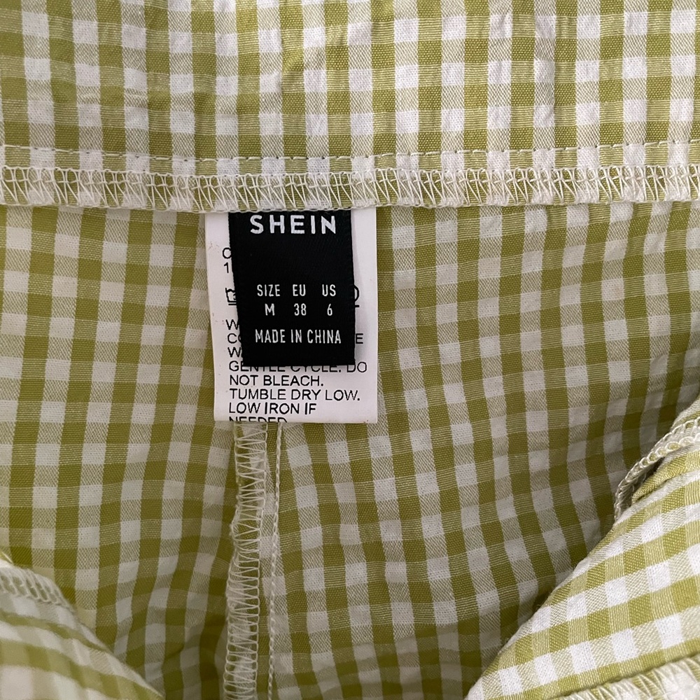 Green Gingham Two Piece Set - Picture 5 of 8